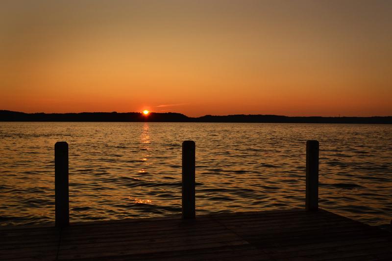 Dockside Sunset of Torch Lake